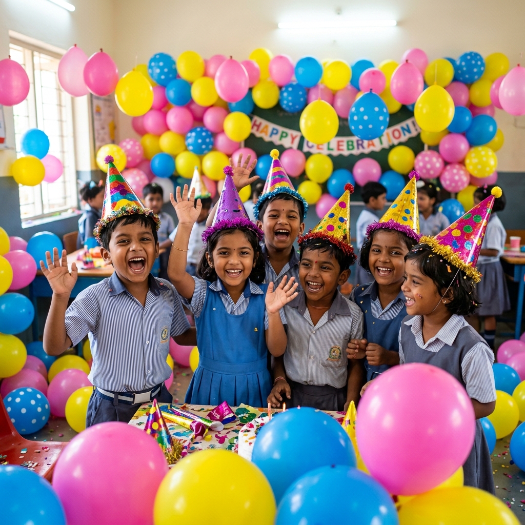 Children celebrating many more festivals at Mili